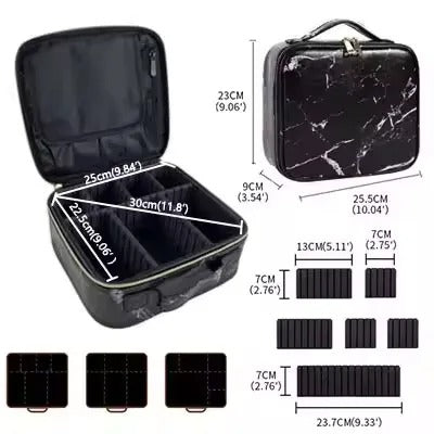 Diamond Cut Makeup Cosmetic Bag