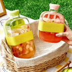 Press Ice Cube Bottle with Strap | Portable Ice Maker