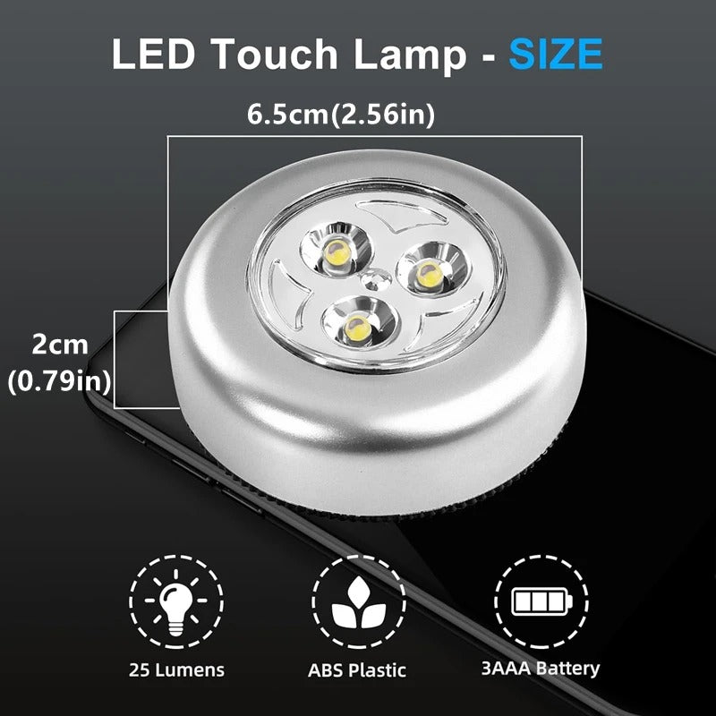 LED Tap Light – Touch Activated Wireless Cabinet & Closet Light