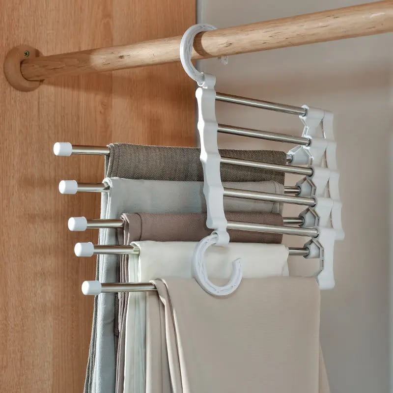 Foldable Pants Hanger (Space-Saving Closet Organizer)