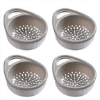 Plastic Drain Basket Colander with Handle – Fruit & Vegetable Strainer