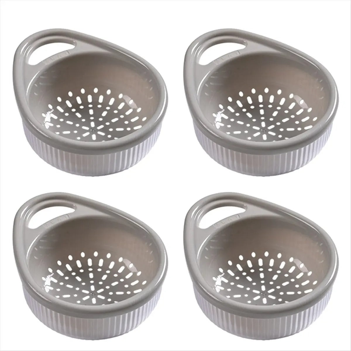 Plastic Drain Basket Colander with Handle – Fruit & Vegetable Strainer