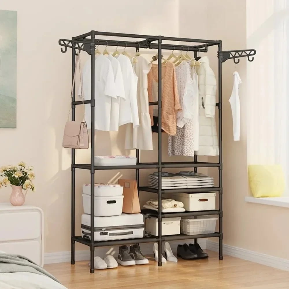 Multifunctional Freestanding Coat Rack & Garment Organizer with Shelves