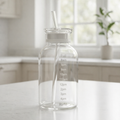 500ml Time Marker Water Bottle with Straw – Daily Hydration Reminder Bottle