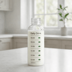 550ml Daily Drink Water Bottle | Hydration Tracker Bottle