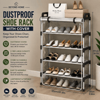 Dustproof Shoe Rack with Cover | Multi-Layer Shoe Storage Organizer