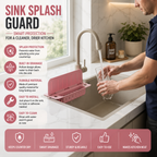 Sink Splash Guard with Soap Holder