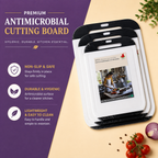 Antimicrobial Cutting Board Set – Non-Slip (3 Sizes)