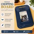 Antimicrobial Cutting Board Set – Non-Slip (3 Sizes)