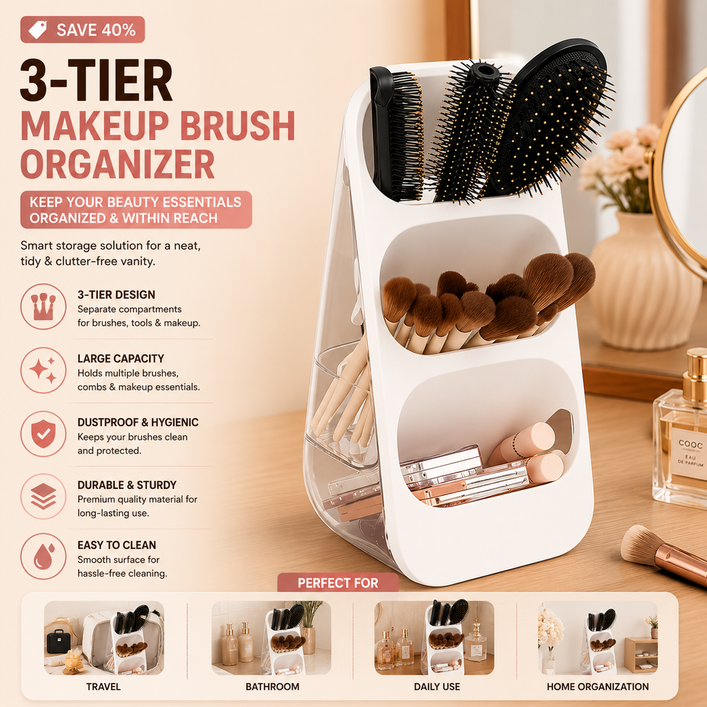 3 Layer Cosmetic organizer