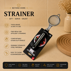 Premium Stainless Steel Fine Mesh Strainer - Multi-Purpose Kitchen Sieve