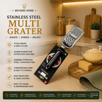 Stainless Steel Kitchen Grater - Cheese Vegetable Food Shredder