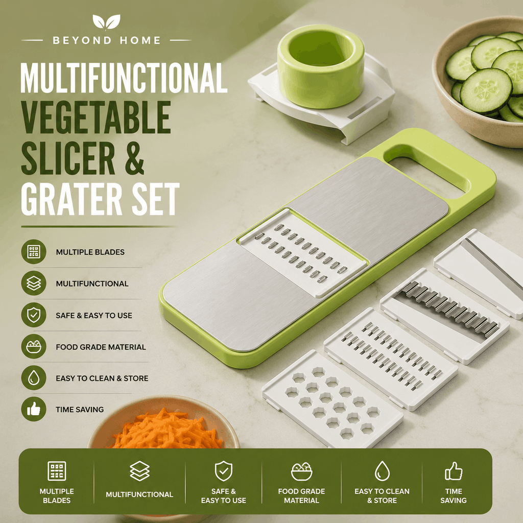 Multifunctional Vegetable Slicer & Grater Set