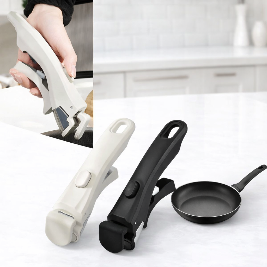 Detachable Anti-Scalding Pan Handle | Heat-Resistant Removable Grip for Pots & Frying Pans