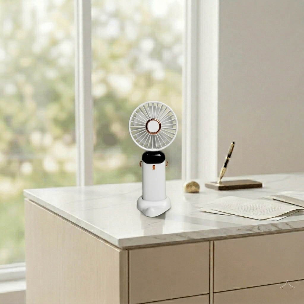 Foldable Portable Mini Fan – USB Rechargeable Handheld & Pocket Cooling Fan