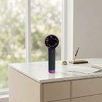 Portable Rechargeable Mini Fan with Digital Display – USB Handheld & Desktop Cooling Fan