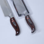 Premium Stainless Steel Large Chef Knife With Wooden Handle - Single Piece
