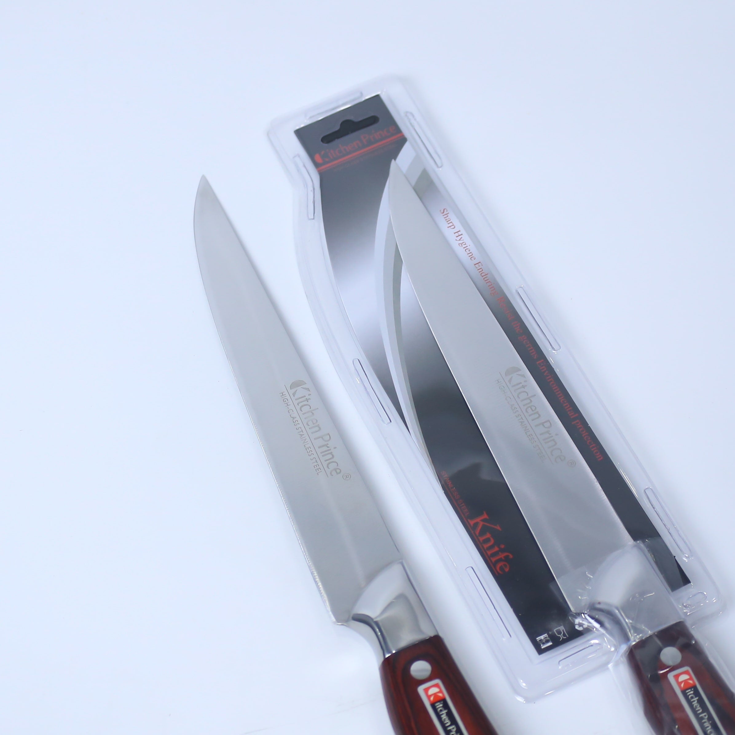 Premium Stainless Steel Slicing Knife With Wooden Handle- Single Piece
