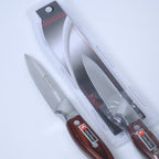 Premium Stainless Steel Paring Knife With Wooden Handle - Single Piece