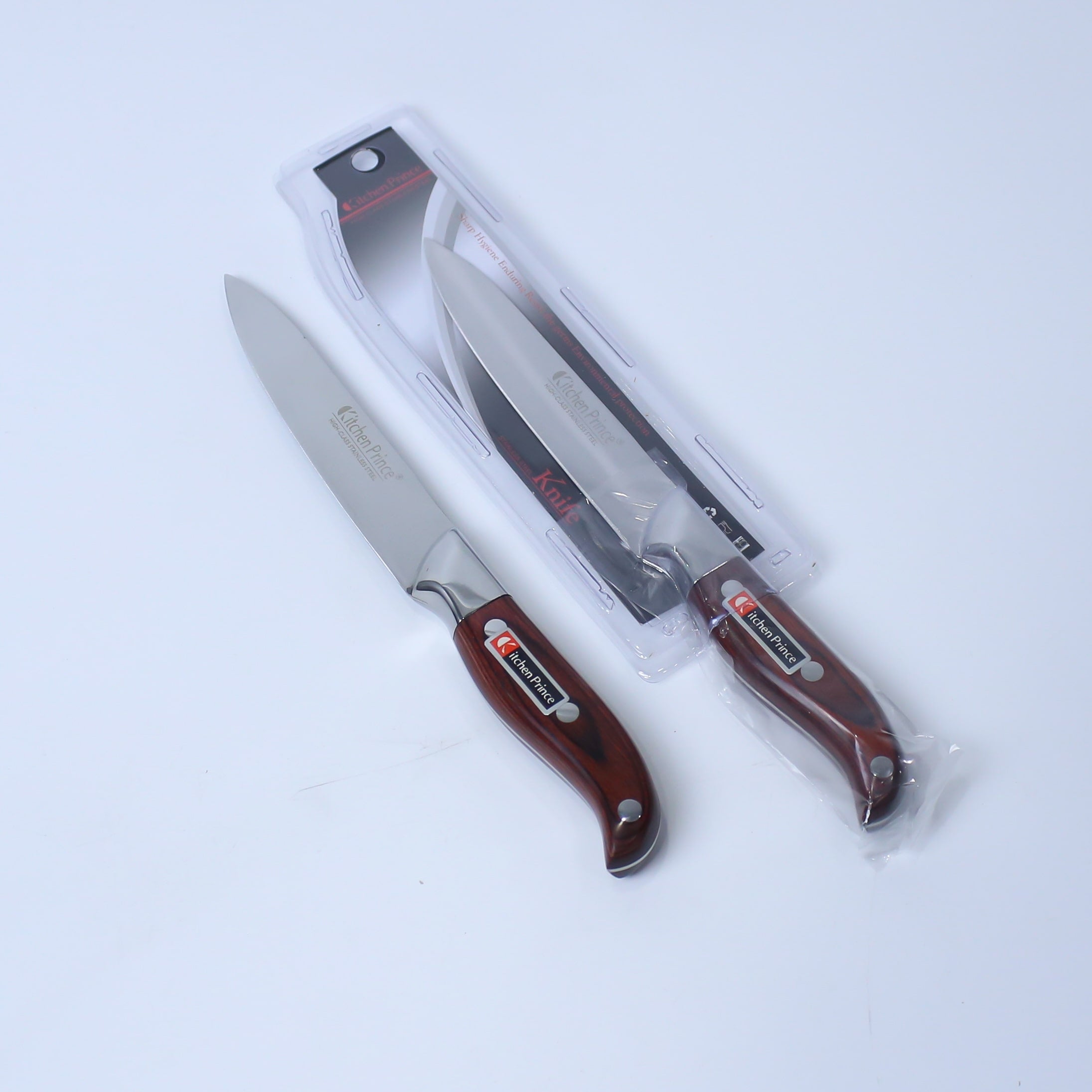 Premium Stainless Steel Utility Knife With Wooden Handle - Single Piece