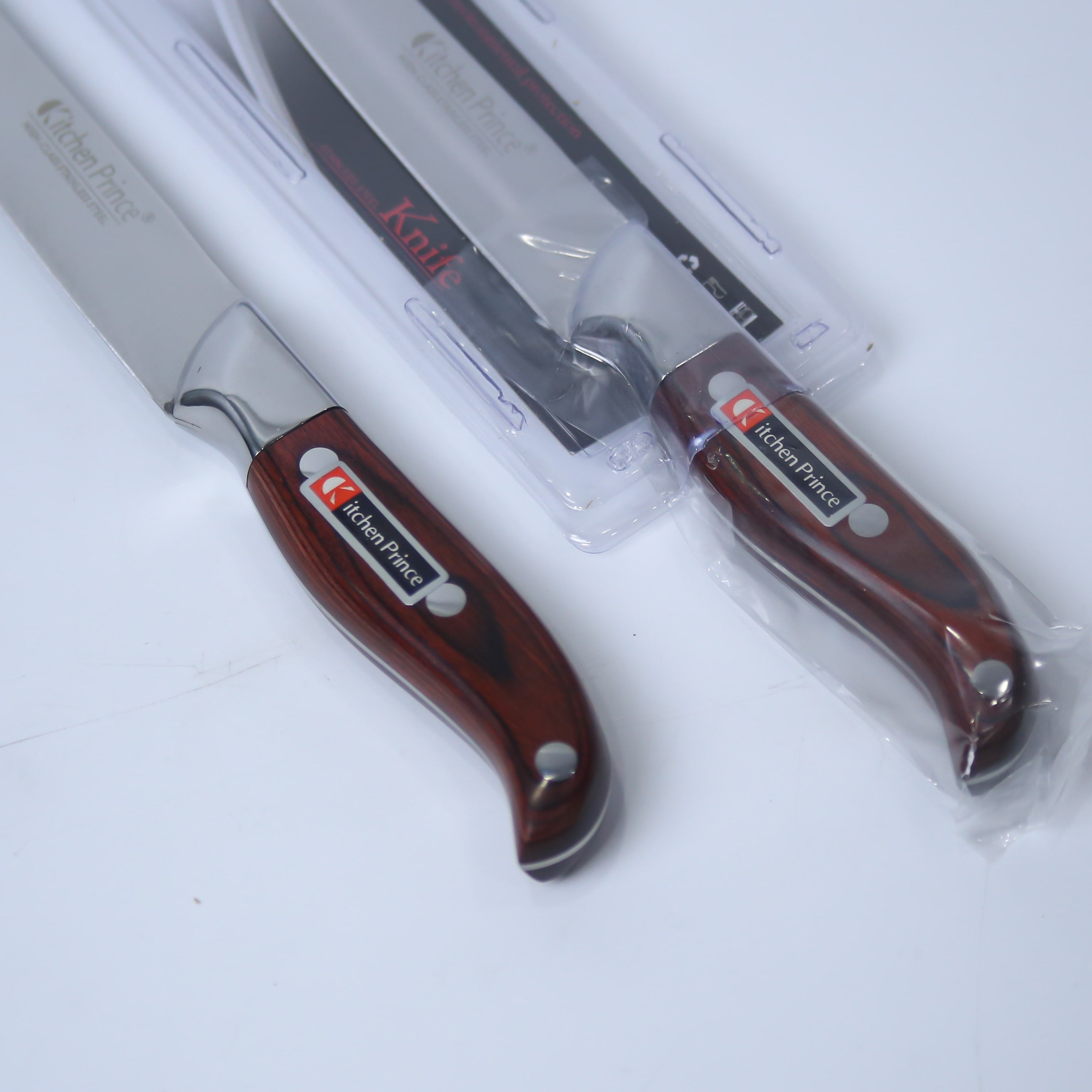 Premium Stainless Steel Utility Knife With Wooden Handle - Single Piece