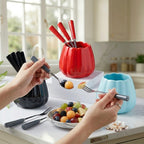 Elegant Ceramic Cutlery Set with Holders