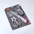 3-Piece Multipurpose Kitchen Tool Set – Knife, Scissors & Peeler - 3 Colors