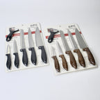 6-Piece Kitchen Knife Set with Peeler – 5 Multi-Size Knives + Vegetable Peeler