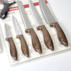 6-Piece Kitchen Knife Set with Peeler – 5 Multi-Size Knives + Vegetable Peeler