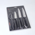 4-Piece Kitchen Knife & Peeler Set – 3 Stainless Steel Knives + Vegetable Peeler