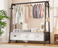 V handle cloth stand with covered Shoe Rack