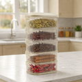 Stackable Spice Storage Containers – Airtight Kitchen Organizer (5 Layers)
