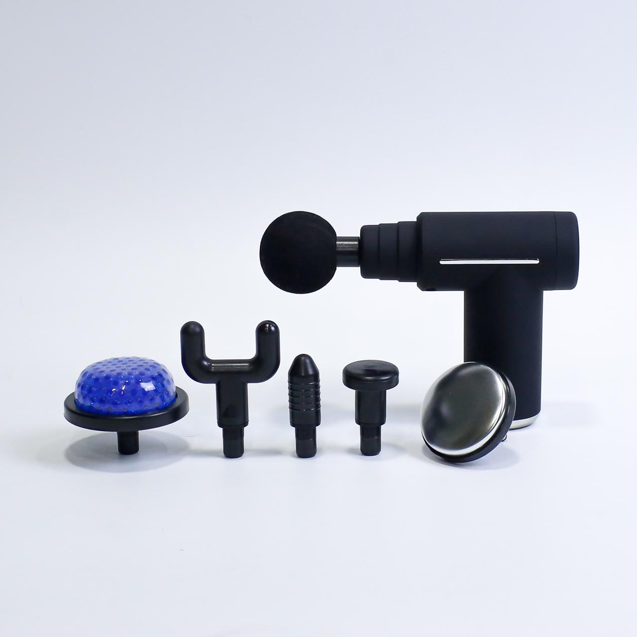 Portable Deep Tissue Massage Gun with 5 Heads | Muscle Recovery & Pain Relief Massager