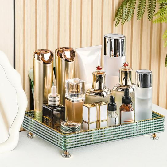 Luxurious Acrylic Vanity & Cosmetic Organizer Tray