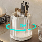 Multipurpose 360 Rotating Acrylic Spoons & Cutlery Holder