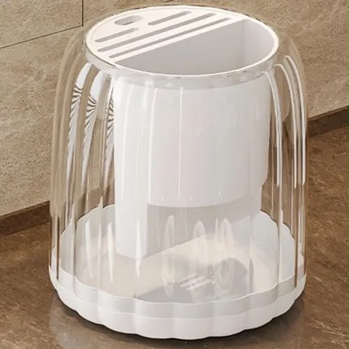 Multipurpose 360 Rotating Acrylic Spoons & Cutlery Holder