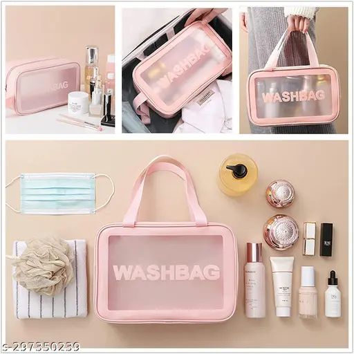 Transparent Wash Bag Travel Cosmetic Organizer ( Small size)