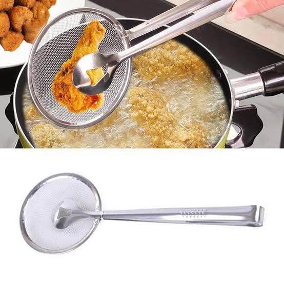 FryGuard Stainless Steel Food Clip & Strainer