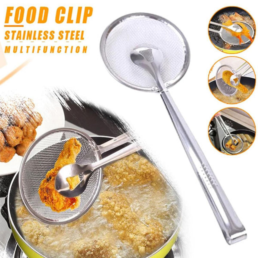 FryGuard Stainless Steel Food Clip & Strainer