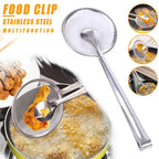 FryGuard Stainless Steel Food Clip & Strainer