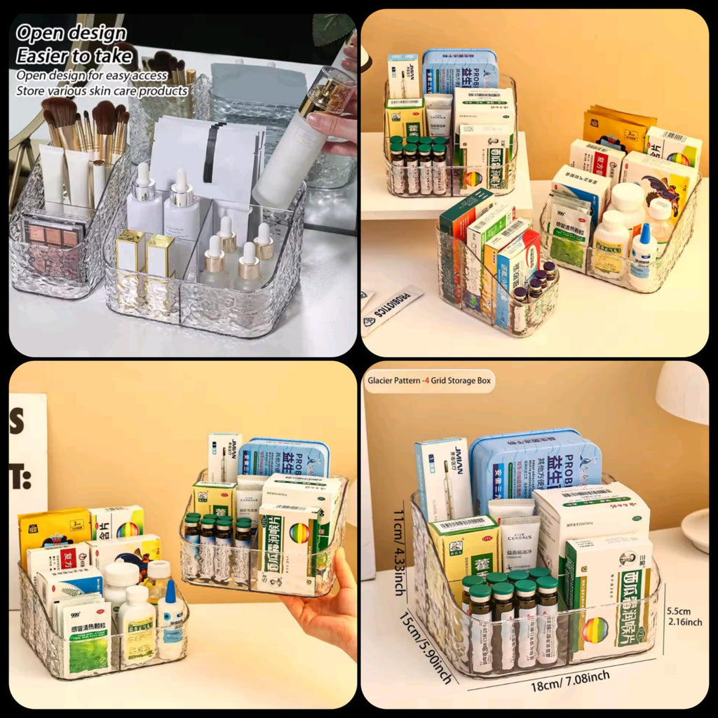 Multi-Functional Desktop Acrylic Cosmetic Storage Organizer – Makeup & Beauty Organizer
