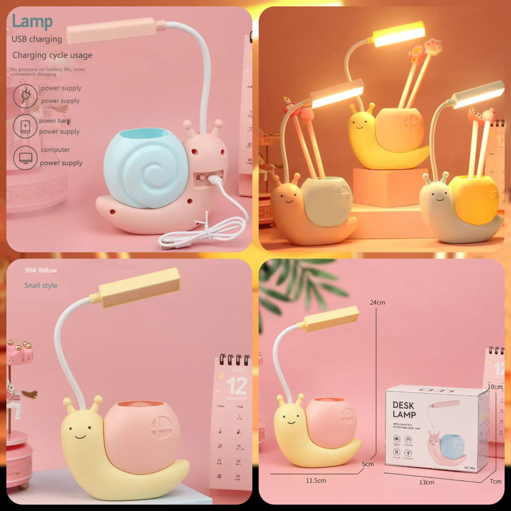 Aesthetic Snail Desk Lamp 🐌💡