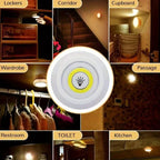 Wireless Tap LED Light with Remote Control |cell Operated Stick On Light