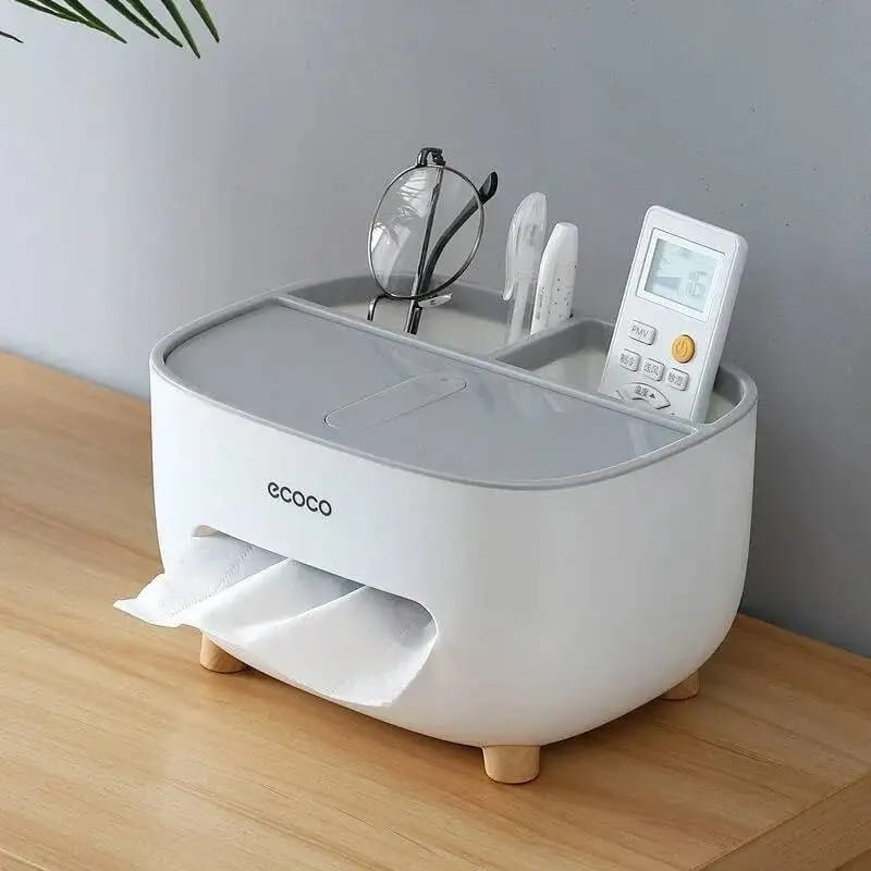 Ecoco Multifunctional Tissue Box & Desktop Organizer