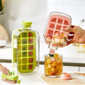 Press Ice Cube Bottle with Strap | Portable Ice Maker