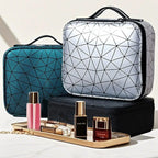 Diamond Cut Makeup Cosmetic Bag