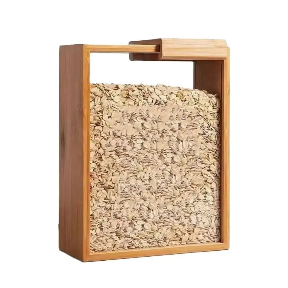Bamboo Airtight Food Storage Container | Pantry Organizer Jar