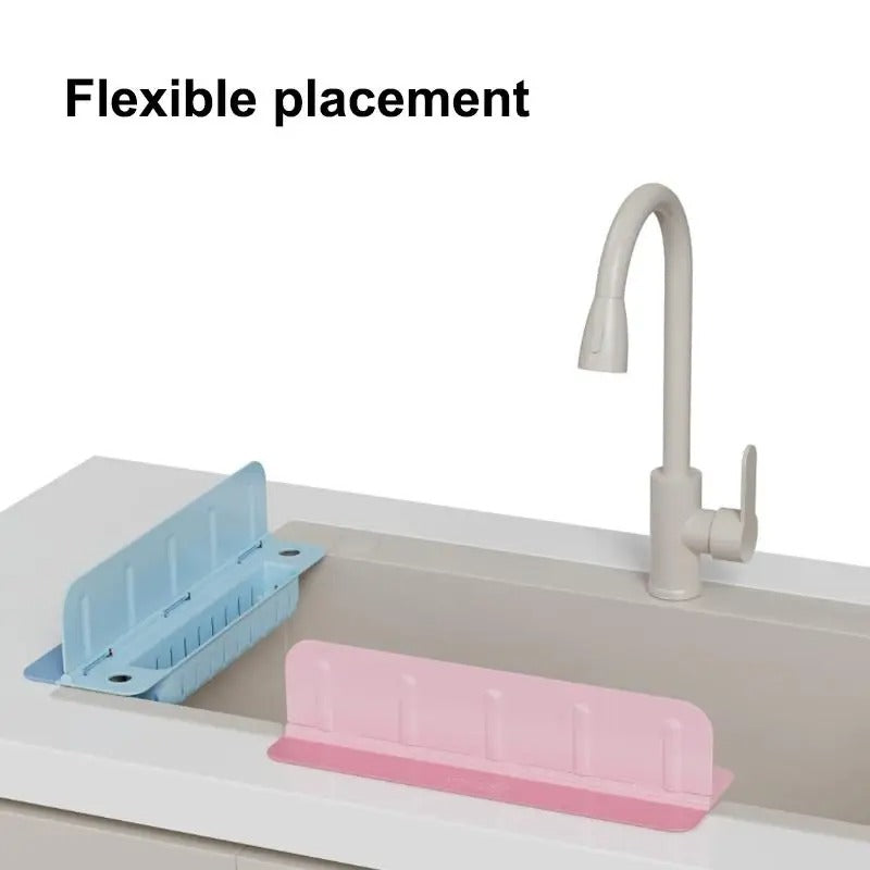 Sink Splash Guard with Soap Holder