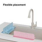 Sink Splash Guard with Soap Holder
