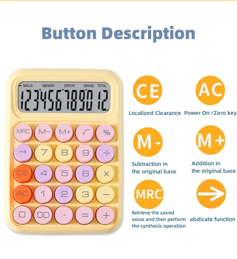 Cute Colorful Desktop Calculator